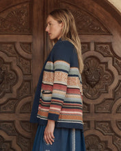 The Mountain Lodge Cardigan- Taos Stripe