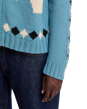 The Stable Lodge Cardigan- Blue Bell