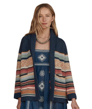 The Mountain Lodge Cardigan- Taos Stripe