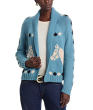 The Stable Lodge Cardigan- Blue Bell