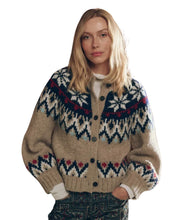 The Arctic Fairisle Cardigan- Snowflake
