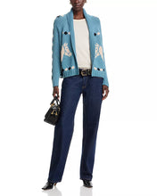 The Stable Lodge Cardigan- Blue Bell