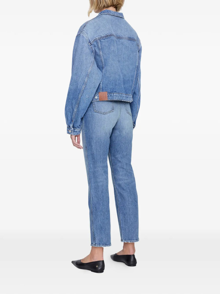 Quincy Denim Jacket- Cascade Blue