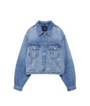 Quincy Denim Jacket- Cascade Blue