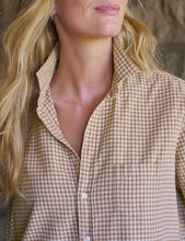 Silvio Untuckable Button- Up Shirt- Sand/ Brown/ Cream Plaid