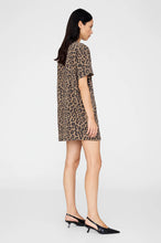 Beth Mini Dress- Black and Brown Leopard