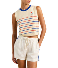 Chico Vest Antique White- Multi Stripe
