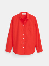 Jo Shirt In Cotton Poplin- Chili