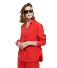 Jo Shirt In Cotton Poplin- Chili