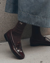 The Monogrammed Trouser Sock- Chocolate