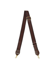 Adjustable Crossbody Strap- Checkered Chocolate