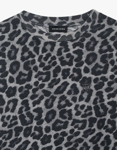 Cohen Tee- Grey Leopard