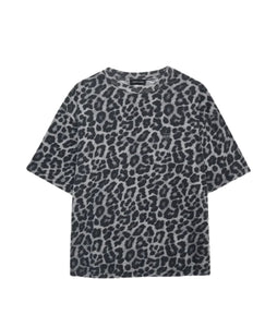 Cohen Tee- Grey Leopard