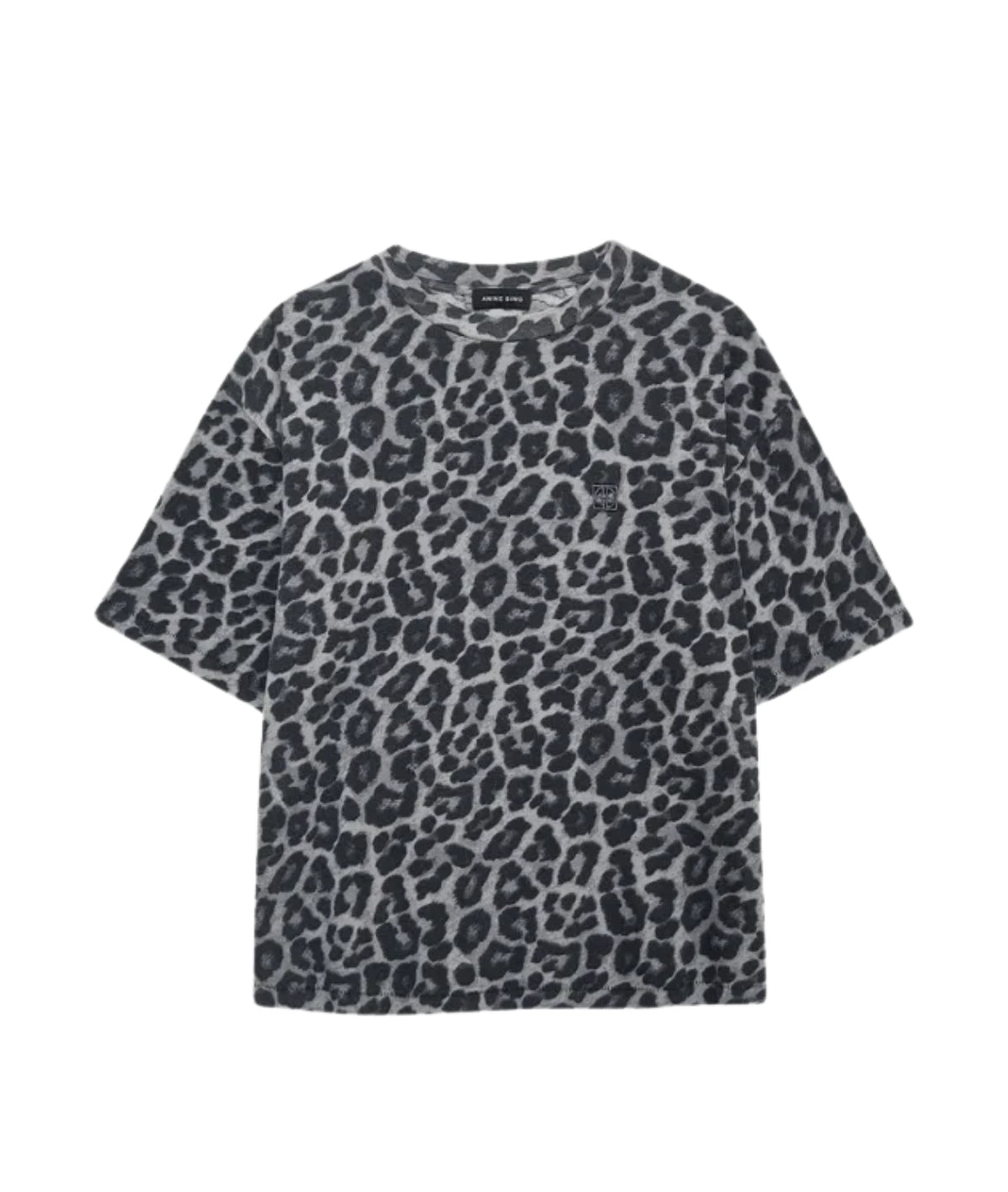 Cohen Tee- Grey Leopard