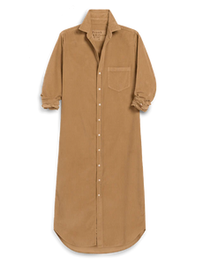 Rory Maxi Shirtdress- Camel Corduroy