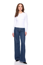 Long Sleeve Crew Top-  Sugar