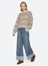 Preston Knit Crew Neck Sweater- Cream
