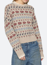 Preston Knit Crew Neck Sweater- Cream