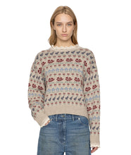 Preston Knit Crew Neck Sweater- Cream
