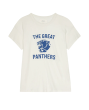 The Boxy Crew w/ Growling Panther Graphic- Washed White