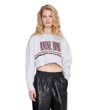 Sporty Cropped Sweatshirt- Heather Grey