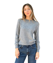 Crop Crew Sweater- Cloudy