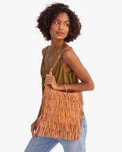 Thin Knotted Shoulder Strap w/ D-Rings- Cuoio