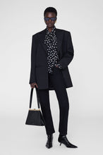 Ruby Shirt-  Black and White Double Dot Jacquard