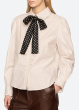Declan Button Down Top- White