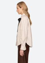 Declan Button Down Top- White