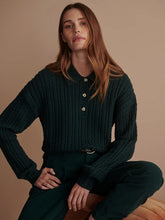 Dottie Polo Knit Sweater- Ponderosa Pine