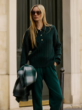 Dottie Polo Knit Sweater- Ponderosa Pine