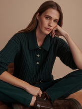 Dottie Polo Knit Sweater- Ponderosa Pine