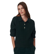 Dottie Polo Knit Sweater- Ponderosa Pine