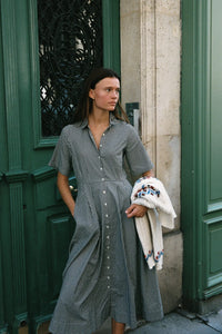Aster Dress- Onyx Check