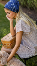Cecelia Shortie Dress- Mocha Mini Gingham