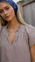 Cecelia Shortie Dress- Mocha Mini Gingham
