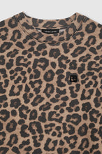 Beth Mini Dress- Black and Brown Leopard