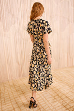 Nadya Short Sleeve Midi Dress- Tourmaline