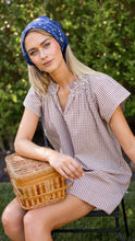 Cecelia Shortie Dress- Mocha Mini Gingham