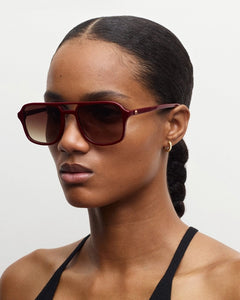 Jane Sunglasses- Oxblood