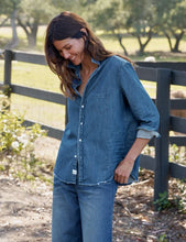 Eileen - Distressed Indigo Washed Denim