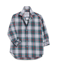 Eileen Relaxed Button- Up Shirt- Yellow, Blue, Red Plaid