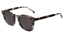 Eldridge Sunglasses- White Tortoise w/ Grey Flat Lenses