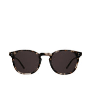 Eldridge Sunglasses- White Tortoise w/ Grey Flat Lenses