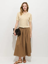 Elle Pointelle Cardigan- Cream