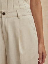 Ellison Crop Wide Leg Pant-Birch Marl