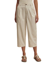 Ellison Crop Wide Leg Pant-Birch Marl