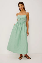 Primrose Dress- Emerald Stripe