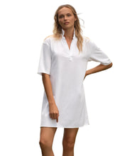 Mini Emma Short Sleeve Dress- White
